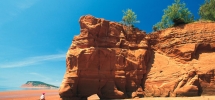 Gewaltige Tidenhübe gibt es an den Cliffs der Bay of Fundy